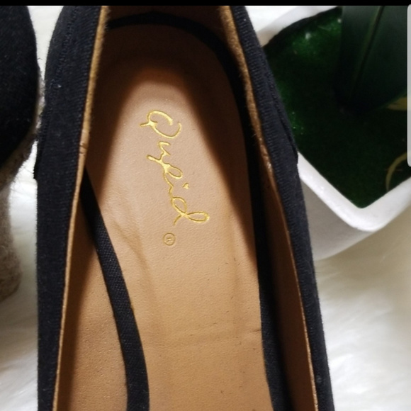 3/$20 QUPID|Open Toe 3" Heeled Espadrilles Sz 6 - Picture 5 of 7